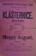 Libáň, Bozděch, Klášternice, která kouří - Hloupý August - plakát, 1899