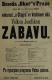 Praha-Nové Město, Beseda Okoř, Josefská zábava s programem - plakát,1899 
