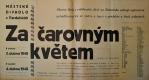 Pardubice, Národní škola dívčí  Skřivánek, Za čarovným květem - plakát, 1948