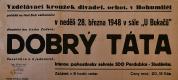 Bohumileč, Vzdělávací kroužek, Dobrý táta - plakát, 1948