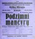 Operetní a činoherní soubor J. Chládka, Podzimní manévry - plakát, 1932