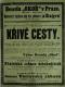 Praha-Nové Město, Beseda Okoř, Křivé cesty - plakát, 1901