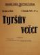 Praha-Vyšehrad, Sokol, Tyršův večer, v Divadle Na Slupi - plakát, 1930