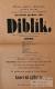 Bohuňovice, Ochotníci, Diblík - plakát, 1900