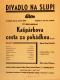 Praha-Nové Město, Divadlo Na Slupi, Kašpárkova cesta za pohádkou - plakát, 1936