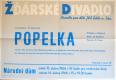 Žďár nad Sázavou, JKP, Popelka - plakát, 1966