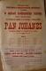Polička, Vzdělávací spolky sdružených socialistických organisací, Pan Johanes - plakát, 1919