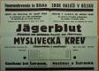 Bílsko, Hasiči, Myslivecká krev - plakát, 1942