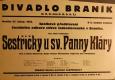 Praha-Braník, SDO, Sestřičky u sv. Panny Kláry - plakát, 1932