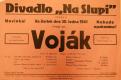Praha-Nové Město, Divadlo Na Slupi, Voják - plakát, 1941