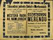 Morkovice, Sokol, Městská rada na námluvách - plakát, 1922