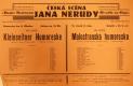 Praha-Malá Strana, Česká scéna Jana Nerudy, Malostranská humoreska - plakát, v Divadle Na Slupi, 1942
