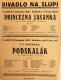 Praha-Nové Město, Divadlo Na Slupi, Princezna Jasanka - Podskalák - plakát, 1932