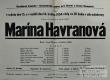 Horní a Dolní SLoupnice, OB, Marína Havranová - plakát, 1954