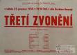 České Heřmanice, OB, Třetí zvonění - plakát, 1954