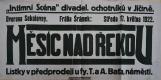 Jičín, Intimní scéna, Měsíc nad řekou - plakát, 1922