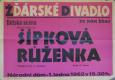 Žďár nad Sázavou, Dětská divadelní scéna, Šípková Růženka - plakát, 1962