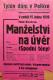 Polička, Ochotníci, Manželství na úvěr - plakát, 1939