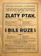Vídeň, Komenský, Zlatý pták - Bílé růže - plakát, 1920