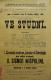 Polička, Ochotníci, V studni - plakát, 1892