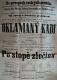 Pardubice, NJS, Dámský odbor, Kniha zápisů, Oklamaný Kadi - Po stopě zločinu - plakát, 1894 - 1898