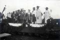 Polička, alegorický vůz Psohlavci v průvodu při sbírce na stavbu divadla, 1924