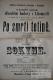 Litomyšl, JDO, Po smrti tetině - Sokyně, plakát, 1888