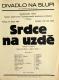 Praha, Spolek absolventů Českoslovanské akademie obchodní, Srdce na uzdě - plakát, v Divadle Na Slupi, 1932