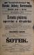 Pardubice, NJS, Zkažená krev - Šotek - plakát, 1894