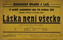 Luže, Jaroslav, Láska není všecko - plakát, 1931
