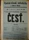 Nová Paka, SDO, Česť - plakát, 1898