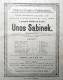 Poděbrady, Jiří, SDO, Únos Sabinek, ex Divadelní cedule 1881–1900, kniha, 1900