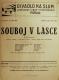 Divadlo Na Slupi, Souboj v lásce - plakát, 1926