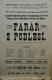 Polička, Ochotníci, Farář z Podlesí - plakát, 1905