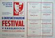 Radslavice, 2. okresní divadelní festival - plakát, 1963