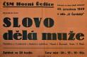 Horní Ředice, SČM, Slovo dělá muže - plakát, 1949