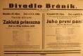Praha-Braník, SDO, Zakletá princezna - Jeho první paní  - plakát, 1931