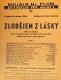 Praha-Nové Město, Divadlo Na Slupi, Zlodějem z lásky - plakát, 1936