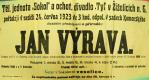 Žiželice, Tyl, Jan Výrava - plakát, 1923