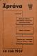 Praha, ÚMDOČ, Zpráva o činnosti za rok 1937