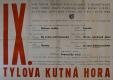 Nový Bydžov, Jirásek, Plakáty, IX. Tylova Kutná Hora - plakát, 1949