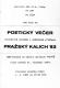 Pražský kalich 1983 - program