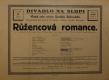 Praha-Nové Město, Divadlo Na Slupi, Růžencová romance - plakát, 1932
