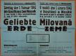 Rohoznice, Osvětová komise, Milovaná země - plakát, 1942