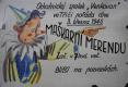 Tříč, Venkovan, Maškarní merenda, 1946, rkp plakát s obrázkem