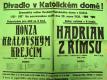 Kolín, Katolický dům, Honza královským krejčím - Hadrián z Římsů - plakát, 1926
