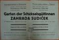 Železnice, Škola, Zahrada sudiček  - plakát, 1944