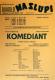 Praha-Nové Město, Divadlo Na Slupi, Komediant - plakát, 1953