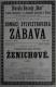 Praha-Nové Město, Beseda Okoř, Ženichové - plakát, 1900