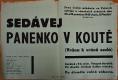 Vršce, SČM, Sedávej panenko v koutě - plakát, 1945